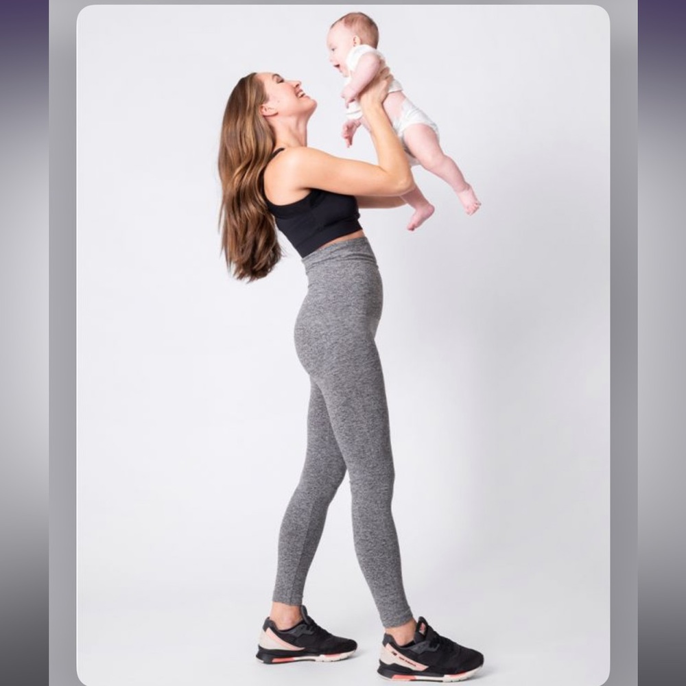 Charcoal Post Maternity Shaping Leggings size M